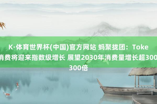 K·体育世界杯(中国)官方网站 蚂聚拢团：Token消费将迎来指数级增长 展望2030年消费量增长超300倍