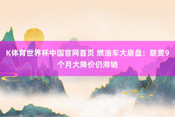 K体育世界杯中国官网首页 燃油车大崩盘：联贯9个月大降价仍滞销