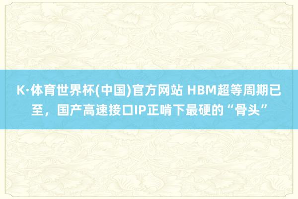 K·体育世界杯(中国)官方网站 HBM超等周期已至，国产高速接口IP正啃下最硬的“骨头”