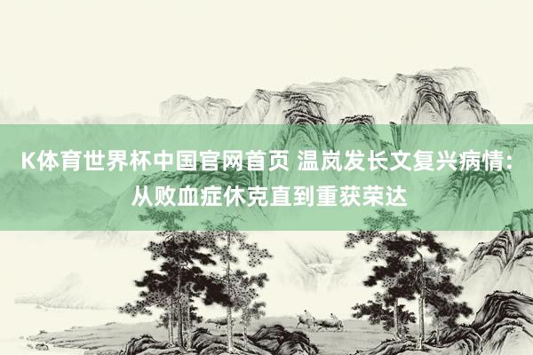 K体育世界杯中国官网首页 温岚发长文复兴病情: 从败血症休克直到重获荣达