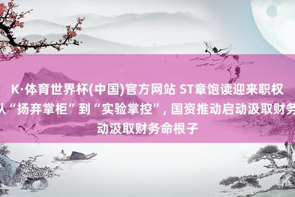 K·体育世界杯(中国)官方网站 ST章饱读迎来职权重构: 从“扬弃掌柜”到“实验掌控”， 国资推动启动汲取财务命根子