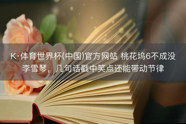 K·体育世界杯(中国)官方网站 桃花坞6不成没李雪琴，几句话戳中笑点还能带动节律