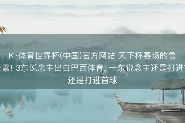 K·体育世界杯(中国)官方网站 天下杯赛场的鲁能元素! 3东说念主出自巴西体育， 一东说念主还是打进首球