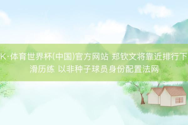 K·体育世界杯(中国)官方网站 郑钦文将靠近排行下滑历练 以非种子球员身份配置法网
