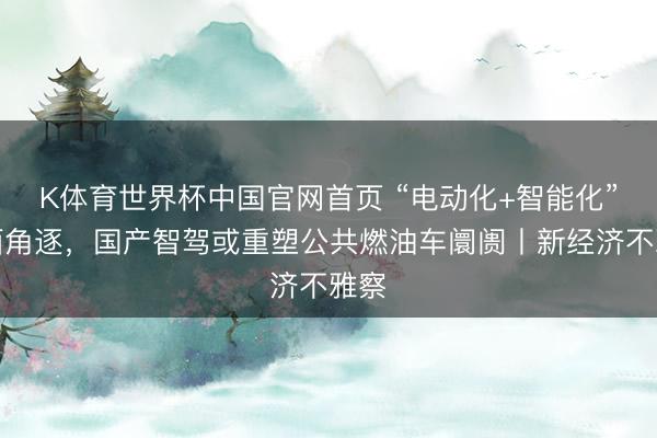 K体育世界杯中国官网首页 “电动化+智能化”全面角逐，国产智驾或重塑公共燃油车阛阓丨新经济不雅察