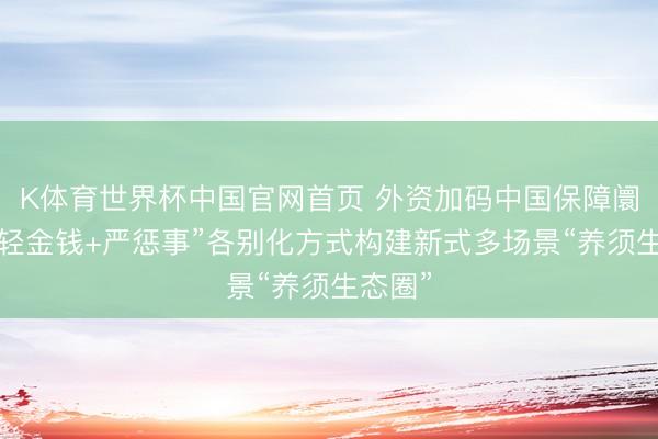 K体育世界杯中国官网首页 外资加码中国保障阛阓，“轻金钱+严惩事”各别化方式构建新式多场景“养须生态圈”